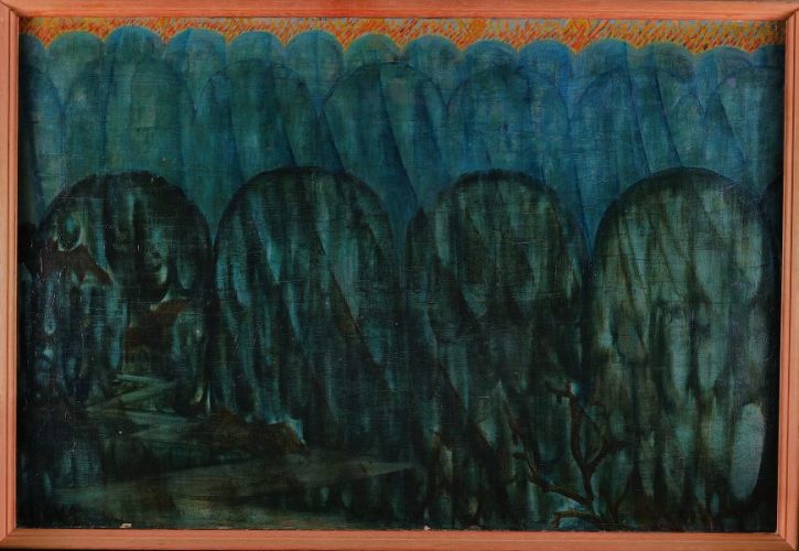 1918: Ginna dipinge “Scendono i misteri della notte”